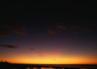 Obraz premium Orange colored sky