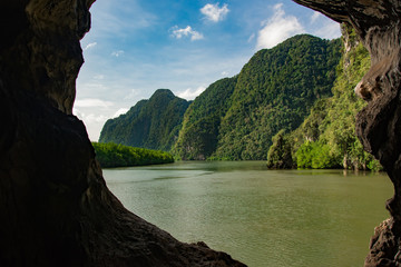 landscape of mountain , Krabi ,Thailand