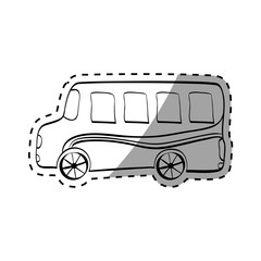 School bus transport icon vector illustration graphic design
