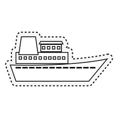 cruise ship isolated icon vector illustration design