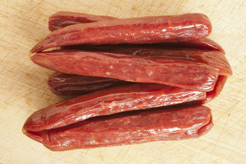 A bunch of Chinese sausage