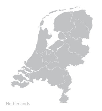 Map of Netherlands, Holland.