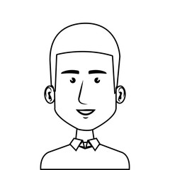 young man character icon vector illustration design