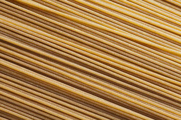 Uncooked whole wheat spaghetti