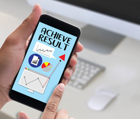  ACHIEVE RESULT , Results compass , businessman ACHIEVE RESULT ,