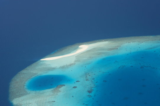 Aerial view Male Atoll, Maldives