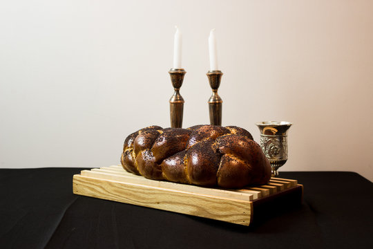 Table Set For Shabbat Dinner
