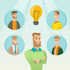 Businessmen discussing business ideas.