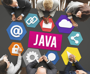 Java HTML Website Information Data Concept