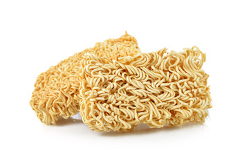 Instant noodles isolated on white background