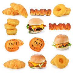  bread isolated on white