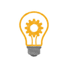 Bulb big idea icon vector illustration graphic design