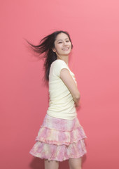 Young woman listening to music