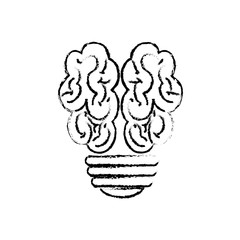 Human brain mind icon vector illustration graphic design
