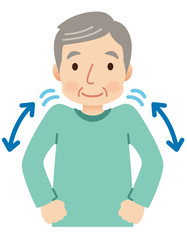 肩の体操　リハビリ　介護　高齢者