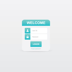 Member Login Vector Form