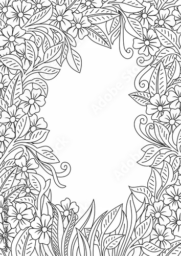 Flower Leaves Coloring Pages: Flower Coloring Pages.