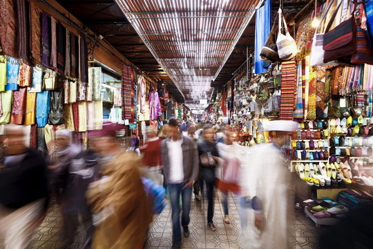 In the souk, Marrakech, Morocco