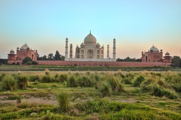 Obraz premium Mehtab Bagh Sunset of Taj Mahal