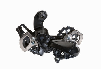Bicycle rear gearshift isolated