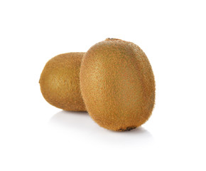 Kiwi fruit isolated on white background.