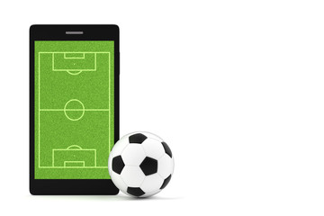 Soccer ball and Smartphone