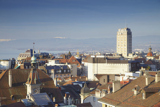 City skyline, Lausanne, Vaud