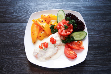 Fish Appetizer On Plate