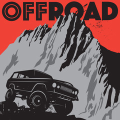 Classic off-road suv car sign or symbol © Flavijus Piliponis