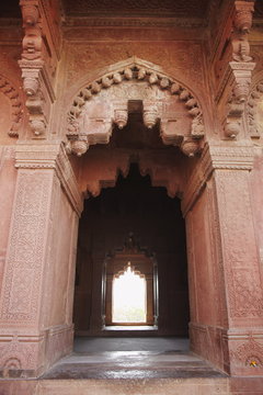 Doorway of Birbal Bhavan, Fatehpur Sikri, Uttar Pradesh
