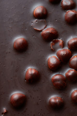 texture of chocolate with nuts