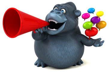 Fun gorilla - 3D Illustration