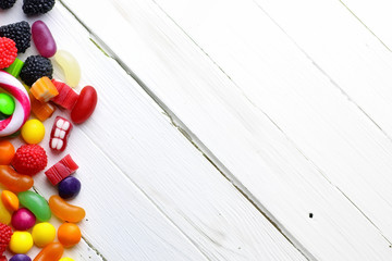 sweet candy white background
