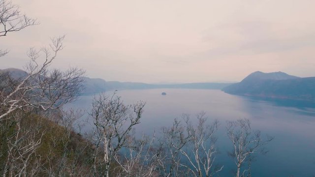 Lake Mashu,in Akan National Park,Hokkaido,Japan,Filmed in 4K