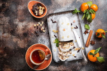 Christmas German stollen