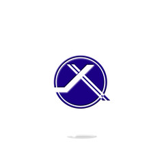 x, logo x, letter x, vector, icons, icon x, ribbon, font, symbol