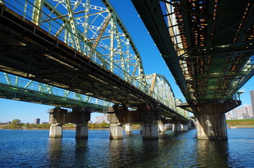 鉄橋の下