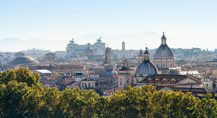 Fototapeta na wymiar panorama of Rome city in side of Capitoline Hill