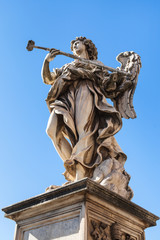 Obraz premium statue of Angel close up on Ponte Sant Angelo