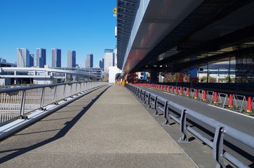 臨海副都心の橋と高架道路