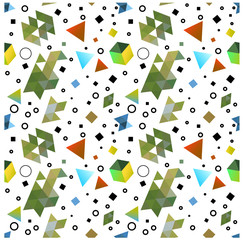 Seamless primitive geometric patterns of minimalism.