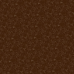 Dark brown background with abstract flowers