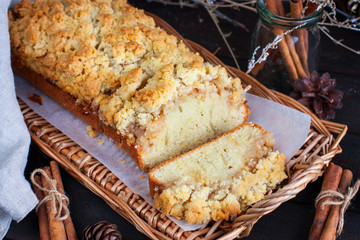 The cut apple pie