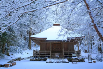 Photo sur Plexiglas Temple 世界遺産　冬の平泉中尊寺