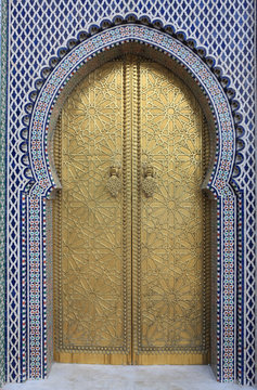 Door, Royal Palace Gates, Fez, Morocco