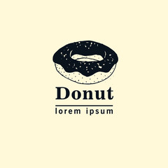 Template donut logo for the bakery.