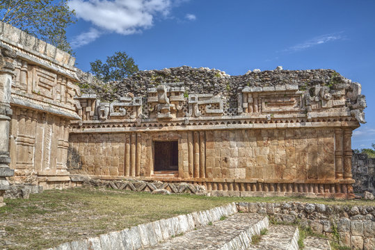 Chac Mask (Rain God), The Palace, Labna, Mayan Ruins, Yucatan, Mexico