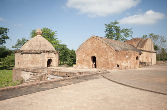 Talatal Ghar, 18th century palace, originally built as an army base in Rangpur, capital of the Ahom kingdom, Sivasagar, Assam 