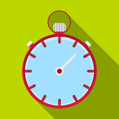 Stopwatch icon. Flat illustration of stopwatch vector icon for web design