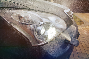 Headlight washer system